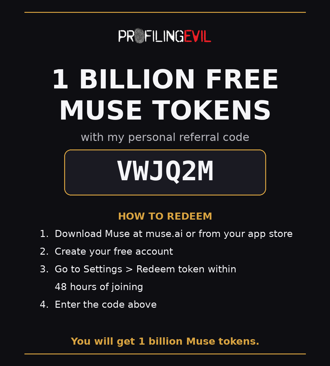 Profiling Evil Muse referral code VWJQ2M for 1 billion free Muse tokens